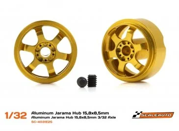 Jarama Alloy wheels 15.8x8.5mm (2.38mm axle)