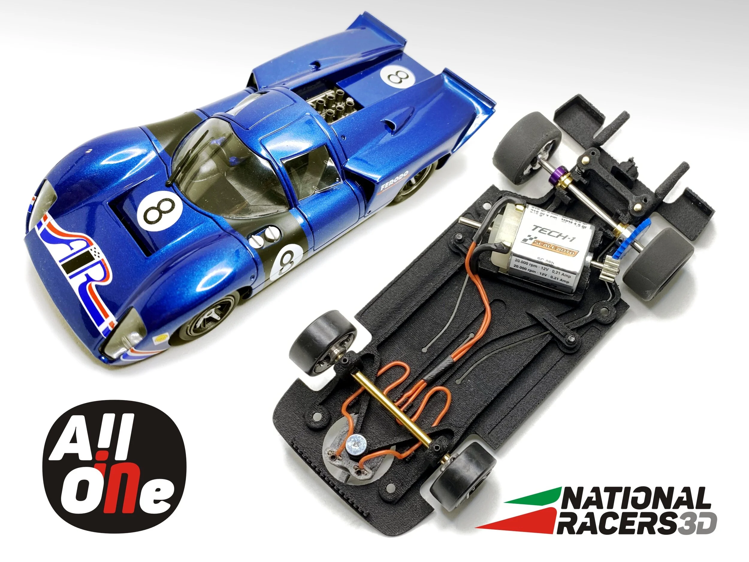 3DP Chassis for Fly Lola T70 (S_Anglewinder - AllinOne)​