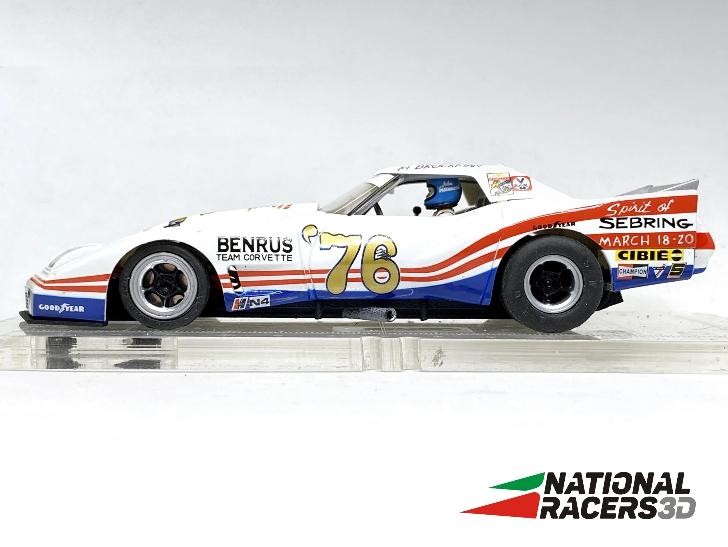 NEW 3DP Chassis for Revell-Monogram Corvette C3 GreenWood