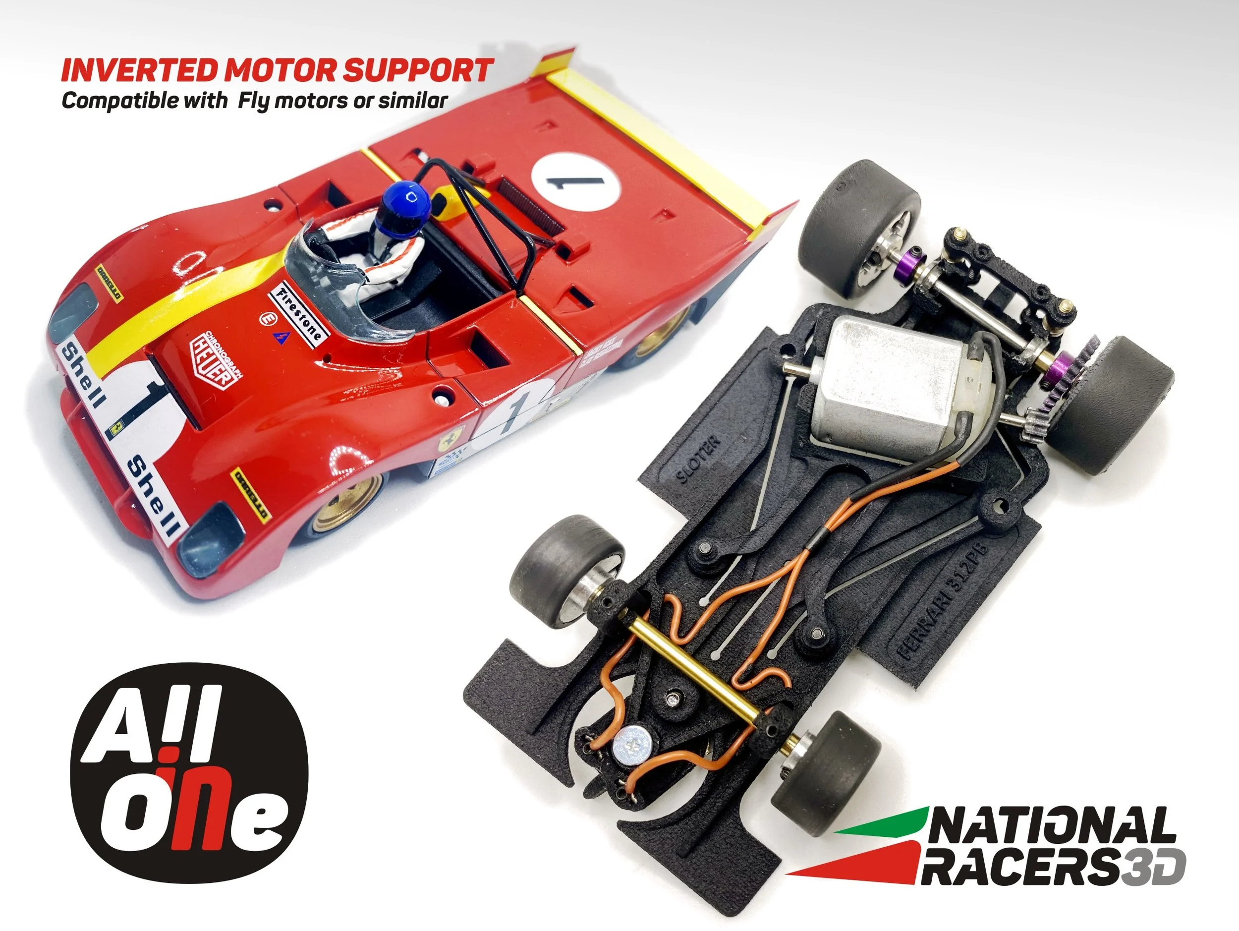 3DP Chassis for Sloter Ferrari 312 Pb