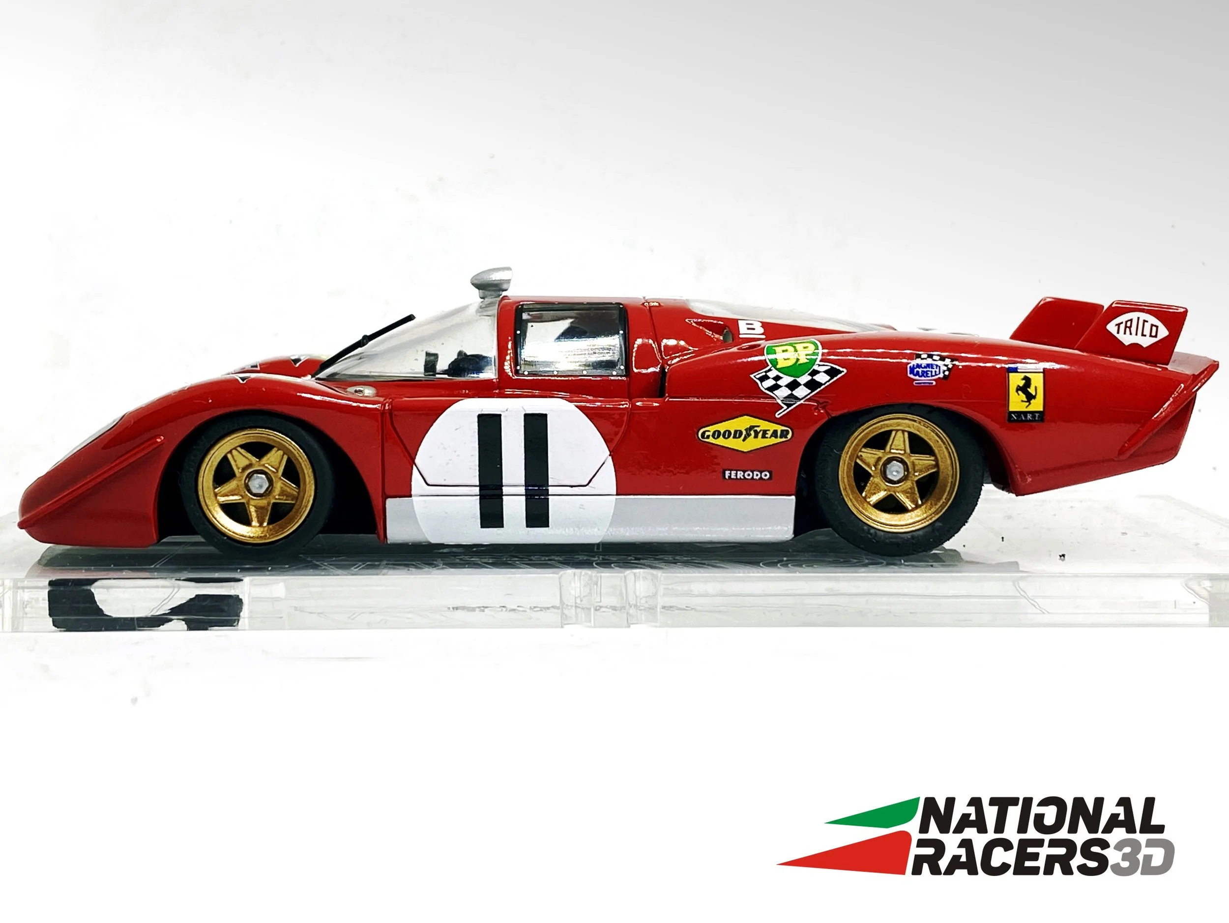 NEW 3DP Chassis for Fly Ferrari 512 S/Berlinetta/Coda Lunga