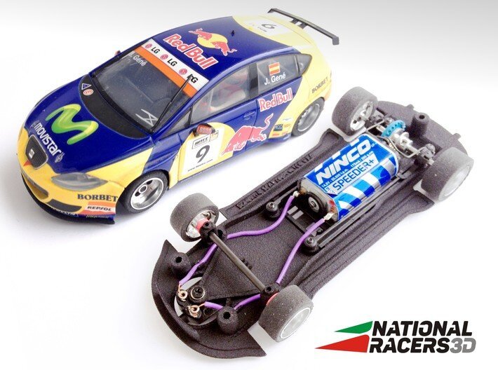3DP Chassis for SCX SEAT Leon WTCC (Inline)