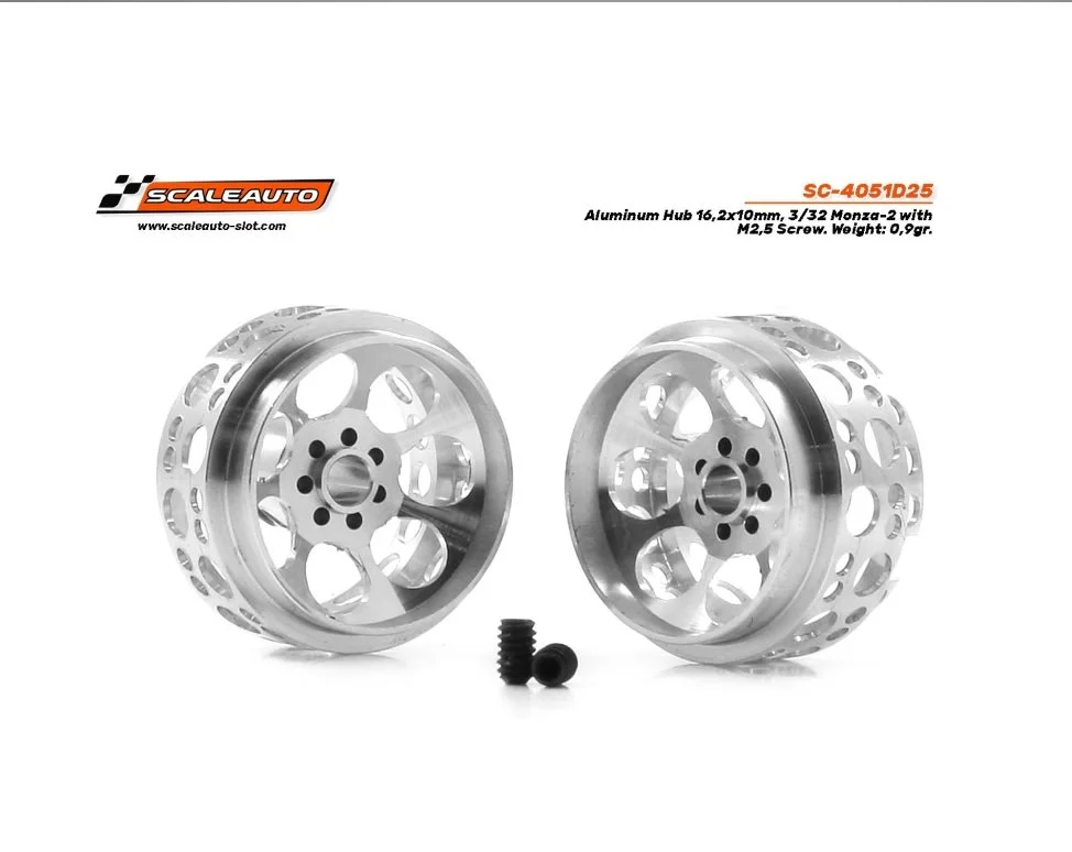 Monza-2 Alloy wheels 16.2x10mm (2.38mm axle)