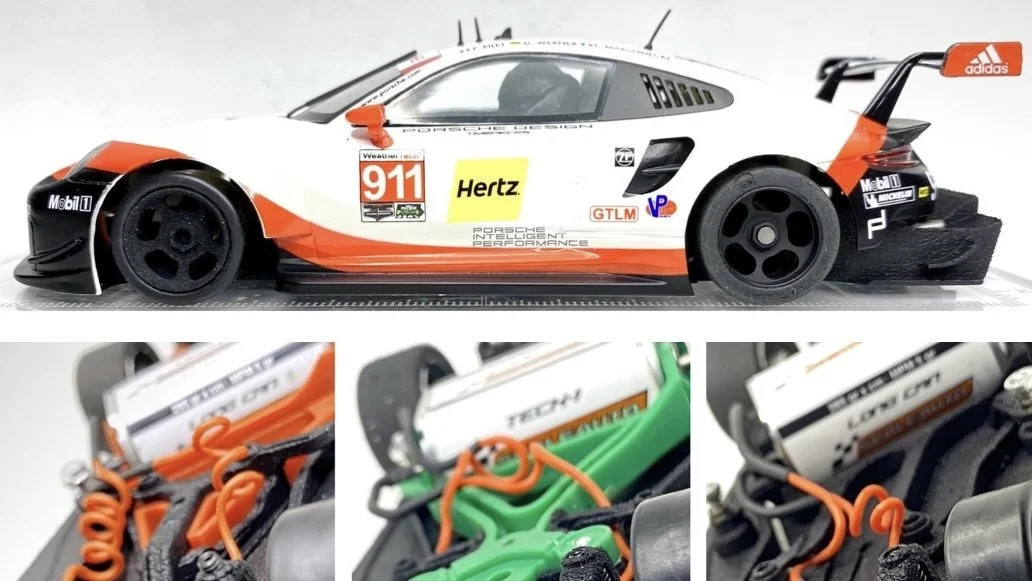 New 3DP Chassis for Scaleauto Porsche 991 (911.2) GT3 RSR (AW-RT4) &amp; AiO-AW