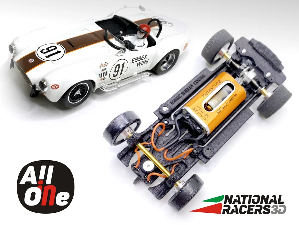 QQ MRRC SLOT Car Shelby Cobra 427 S/C #4 Guide Slot Racing Limitée Edition EUR 83,30 - FR