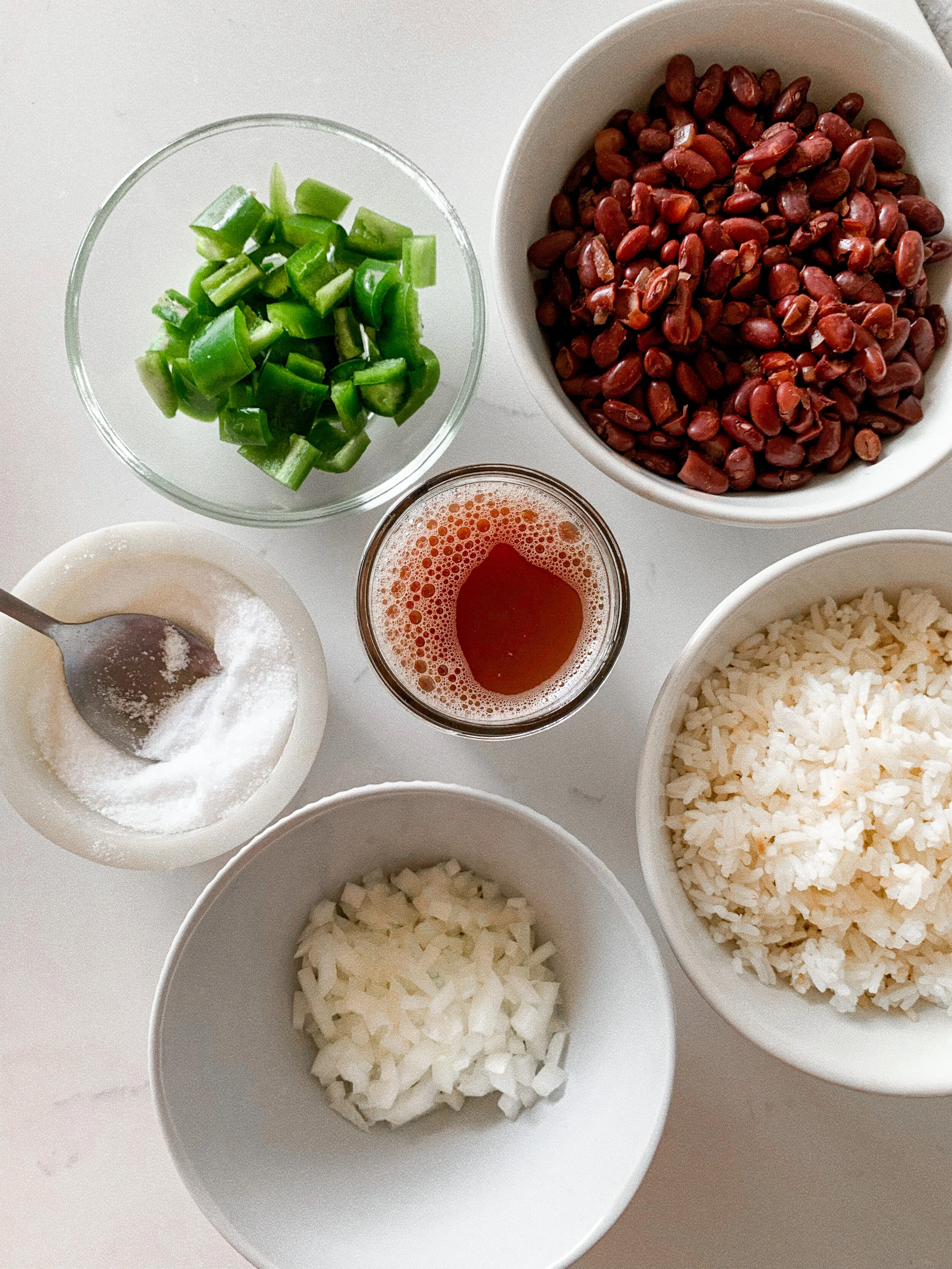 The ingredients for the casamiento salvadore&ntilde;o