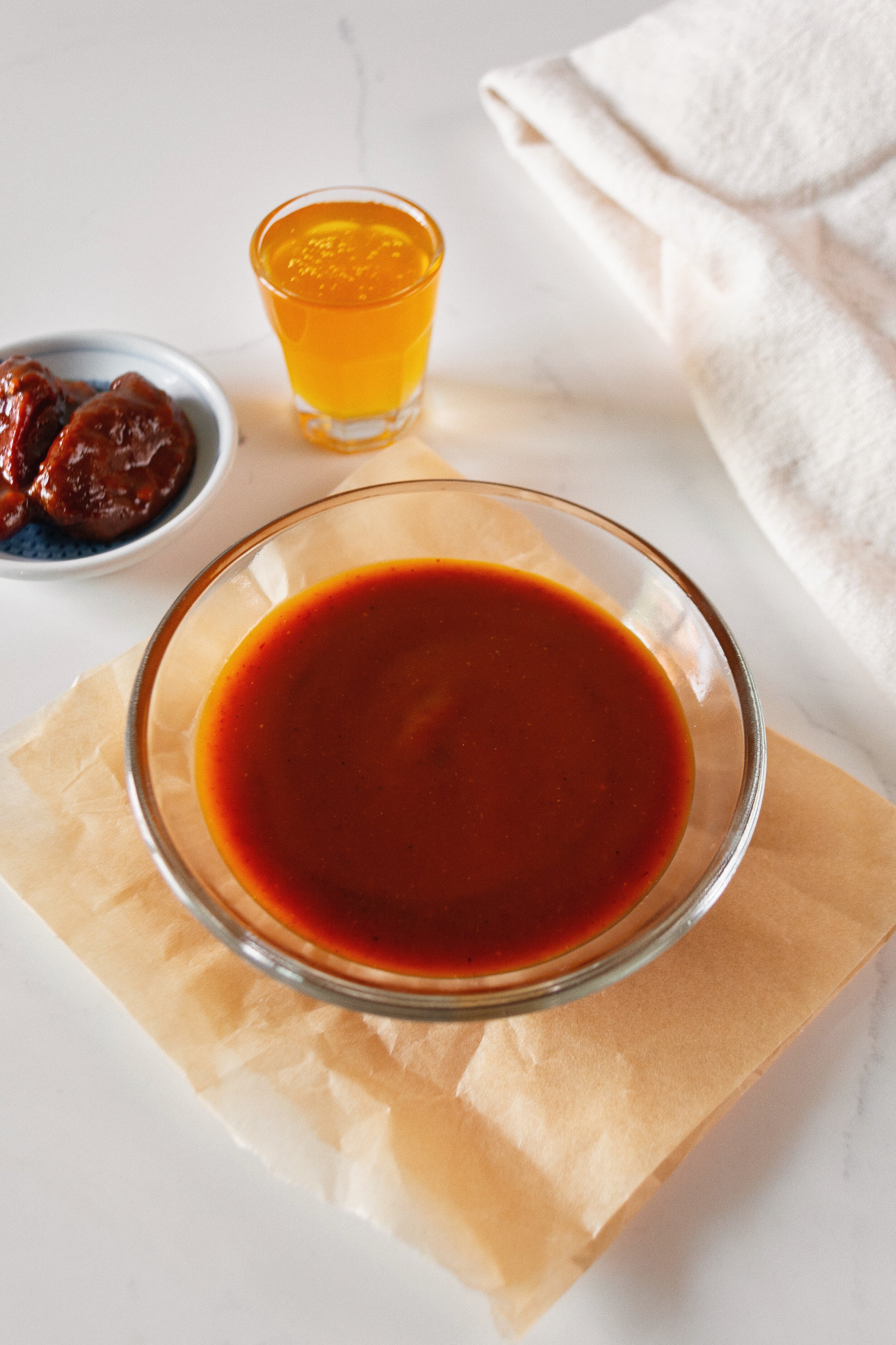 All ingredients for Sweet and Spicy Honey Chipotle Sauce