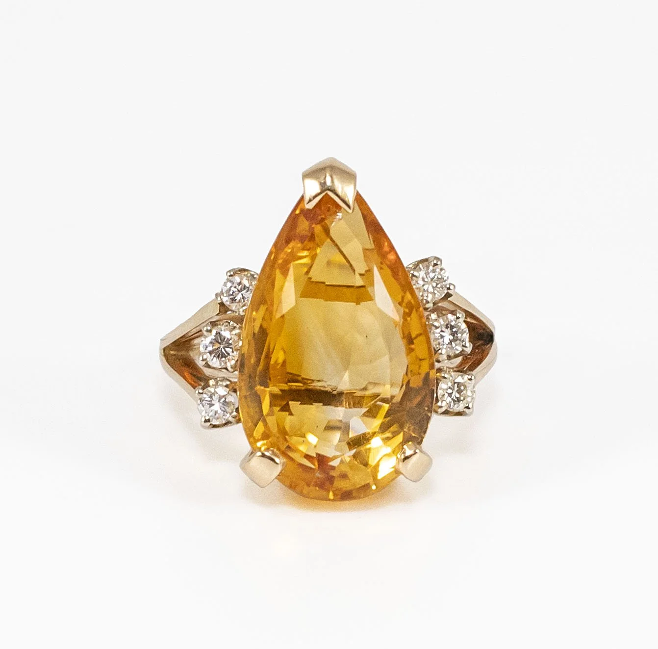 Diamond Pave Navette Ring — The Ivy Cottage