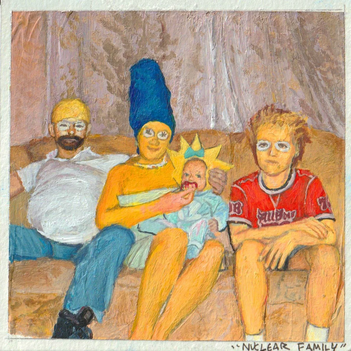 "Nuclear Family"
Acrylic on Art Card