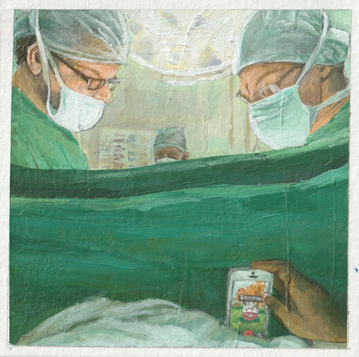 "Sorry, I'm Busy Right Now"
Acrylic on Art Card