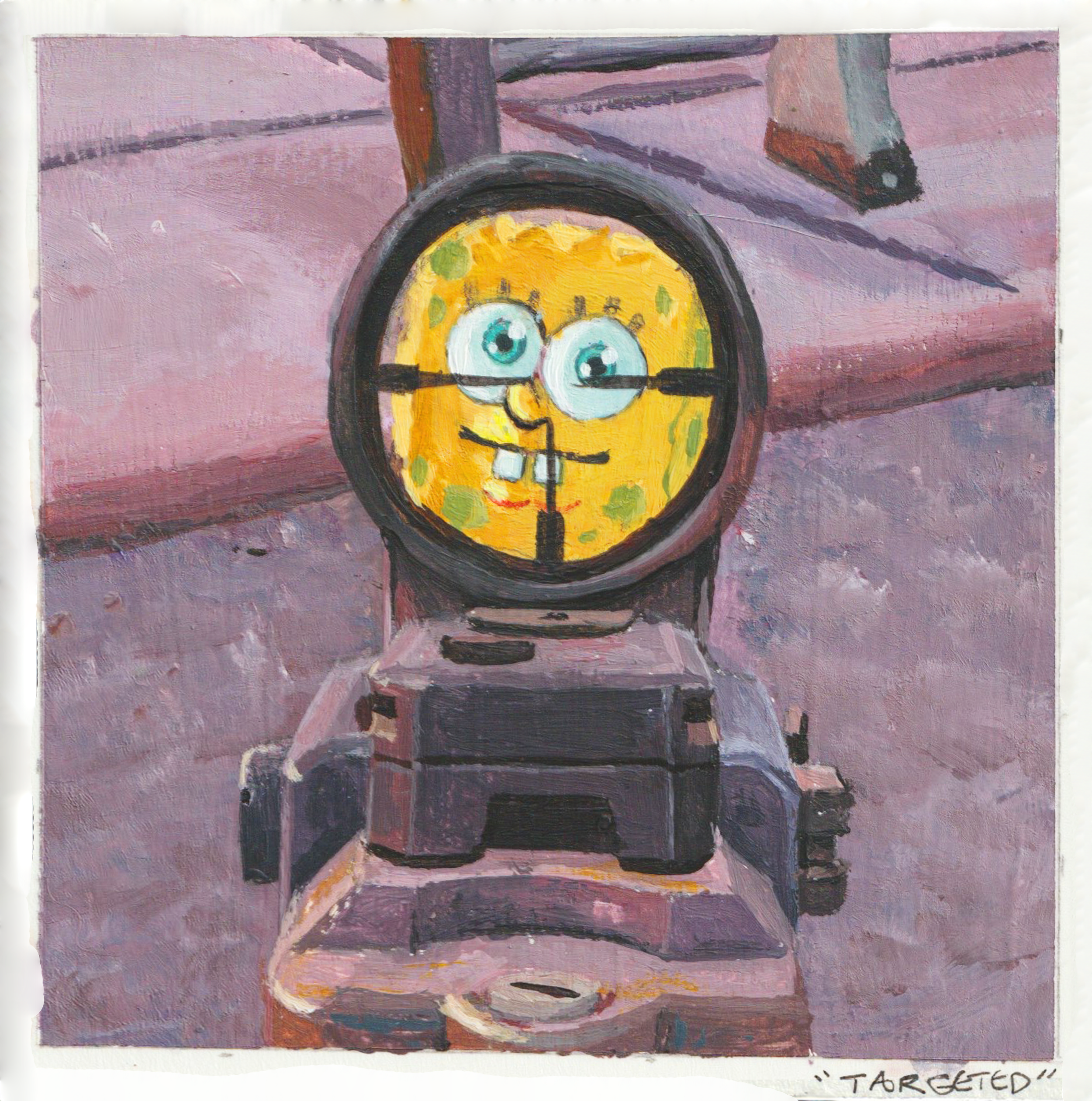 "Targeted"
Acrylic on Art Card