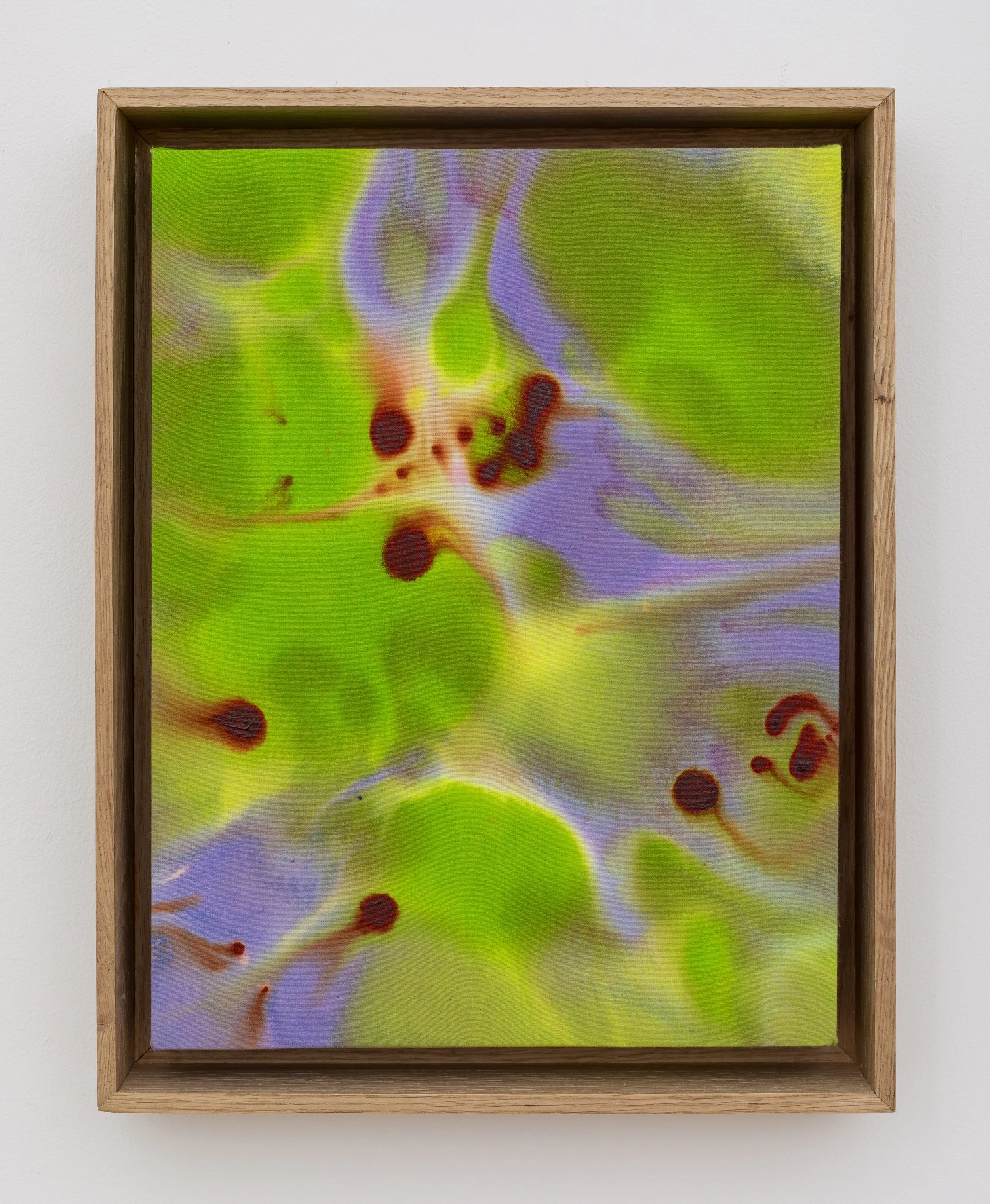 Alexandra McGowan,  Improvisation; Flow Series #67,  2026, Acrylic and chalk pastel on stretched cotton, 12 x 9 in.