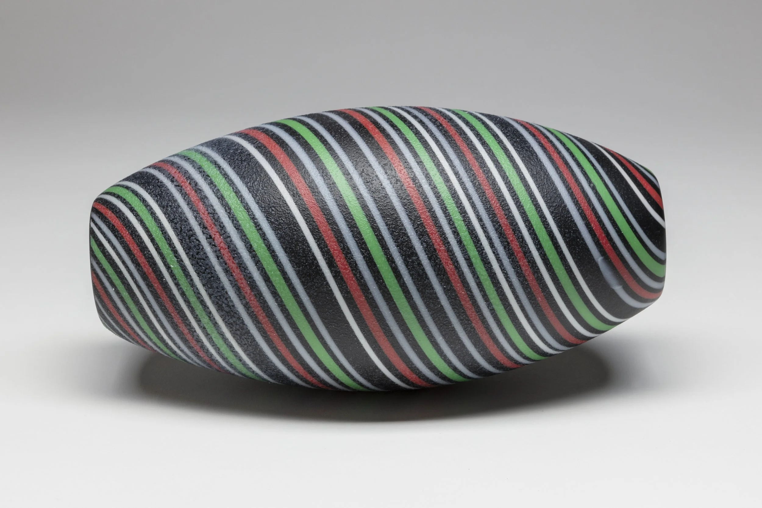 Wendy Red Star,  Fancy Spiral Bead (FSP WRS2025_027),  2025, Glass, 5 x 9¾ x 5½ in.