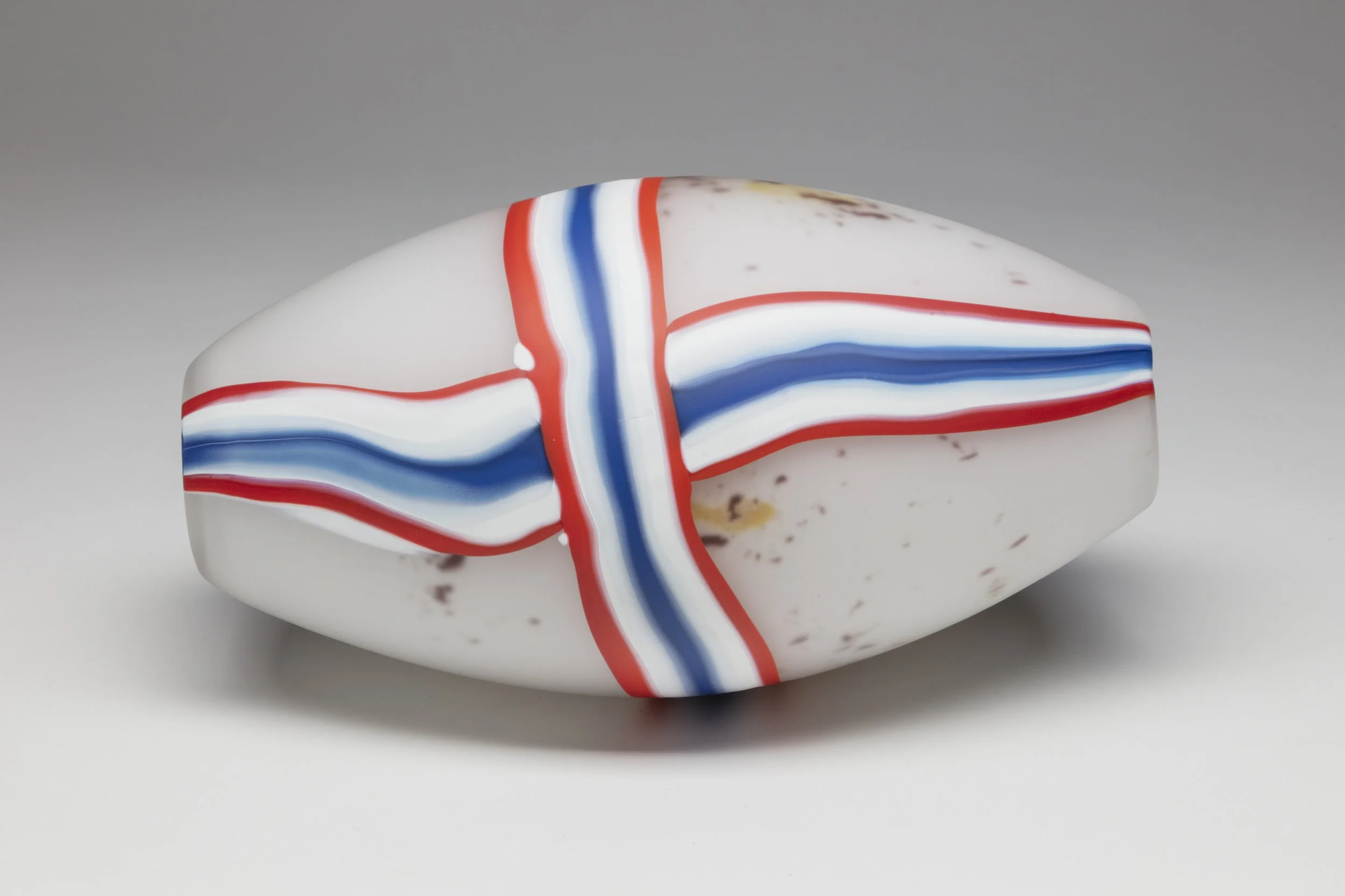 Wendy Red Star,  White French Cross Bead (WFC WRS2025_037),  2025, Glass, 5¾ x 11 x 5¾ in.