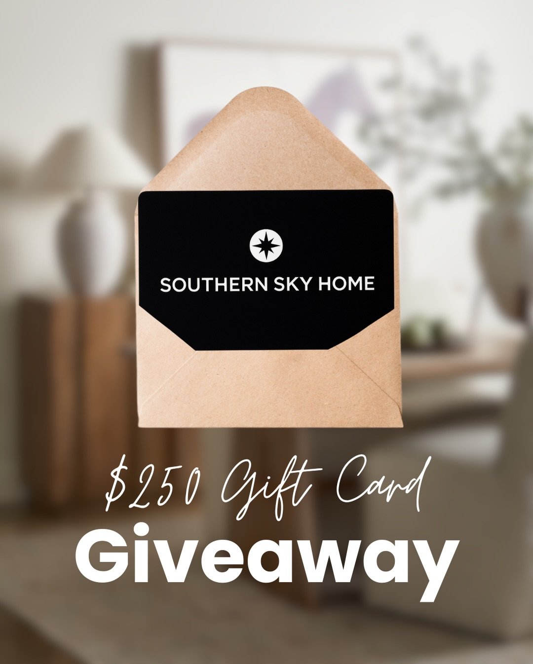 In celebration of Small Business Saturday and as a thank you to our amazing customers, we are giving away a $250 gift card!

How to Enter:
 ✔️ Follow @southernskyhome
 ✔️ Like this post
 ✔️ 1 Tag = 1 Entry
 ✔️ Share this post to your story for a bonu