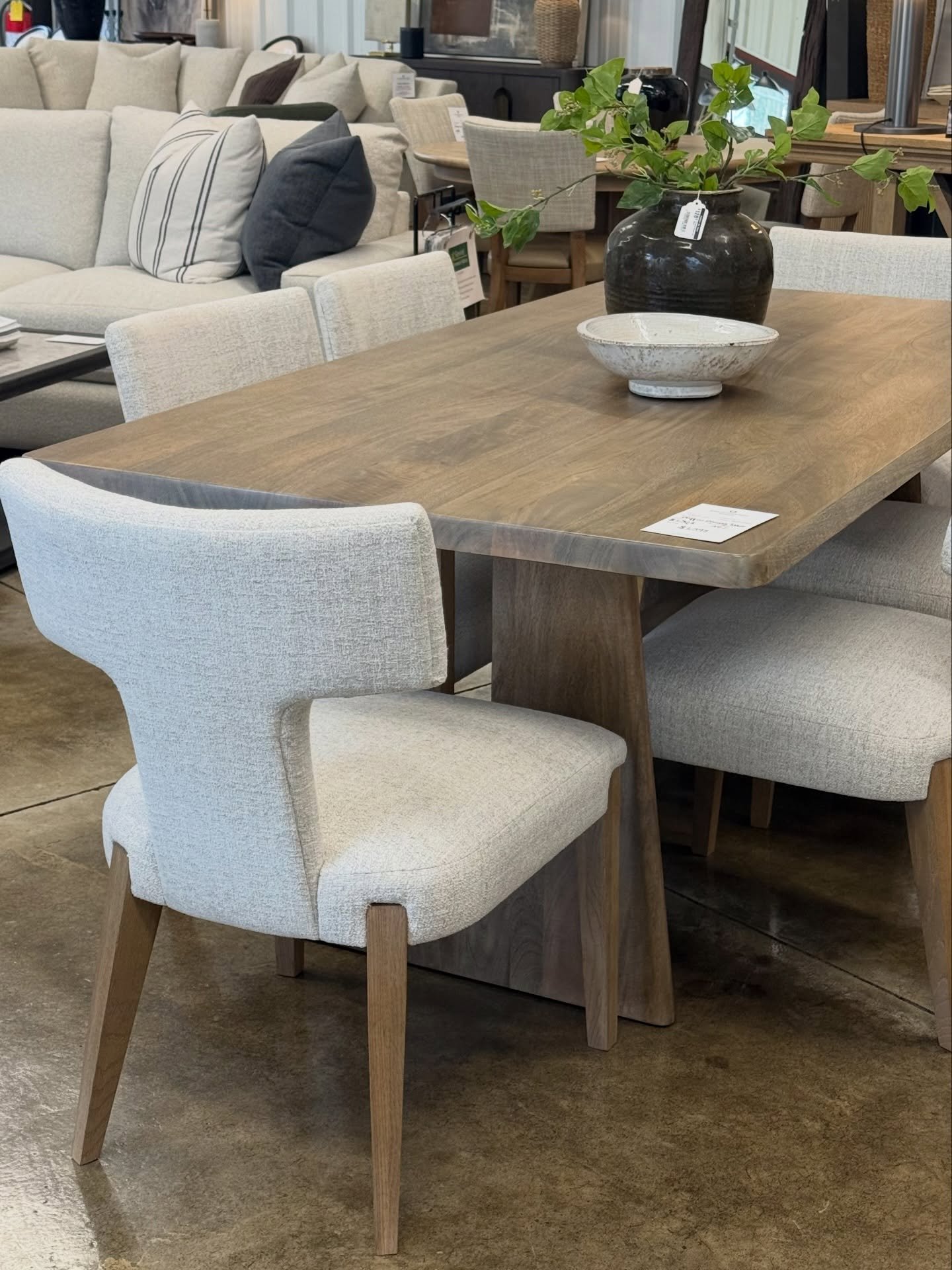 The perfect pairing. Our customer-favorite Griffin 78&rdquo; Dining Table is back &mdash; now styled with a new chair companion. The Rain Dining Chairs check every box: performance, comfortable, and effortlessly stylish.