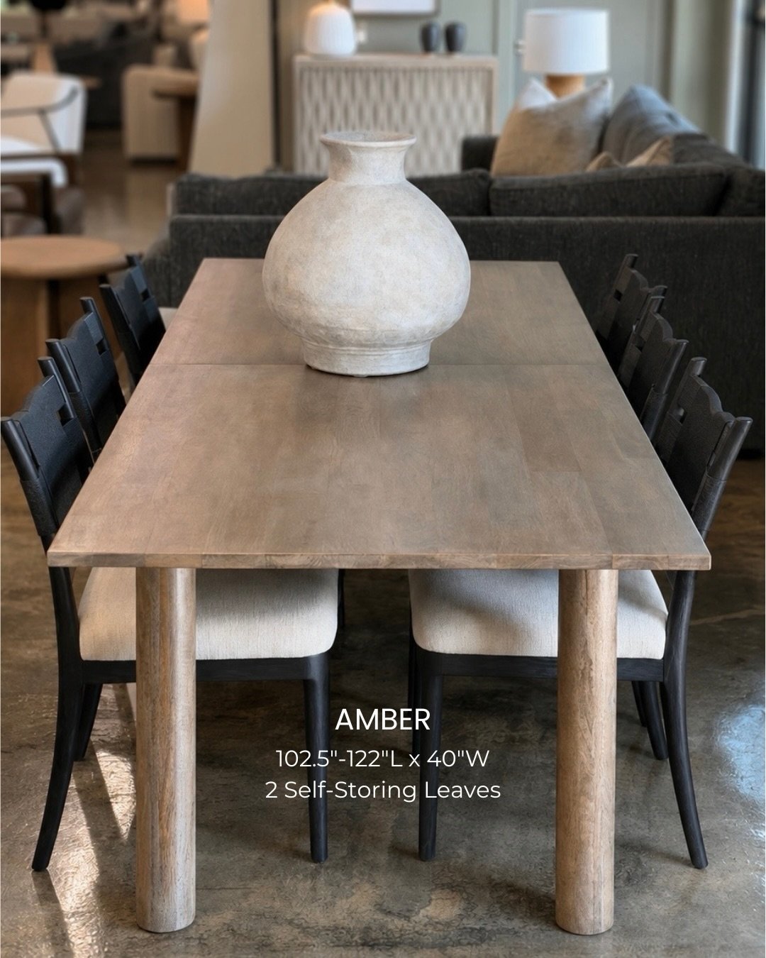 From every day meals to holiday gatherings, our dining tables are built to adapt to real life.

Discover a wide variety of dining tables, including rectangular and round-to-oval extension tables with self storing leaves that make expanding your space