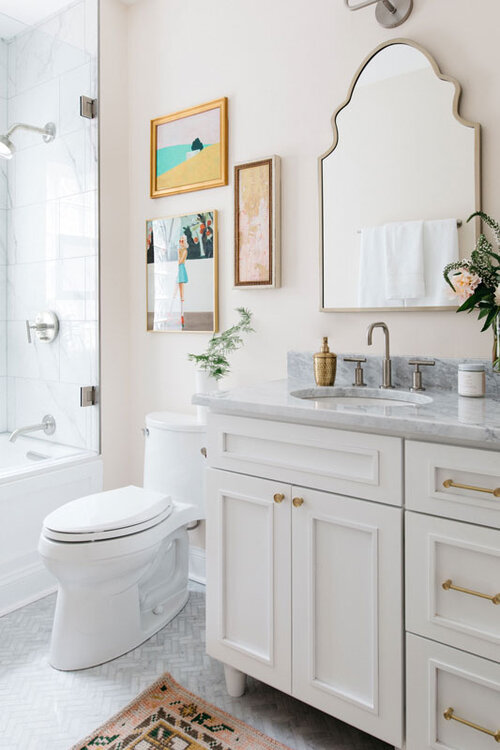 Mixing Modern and Traditional in a Bathroom Renovation — Sarah ...