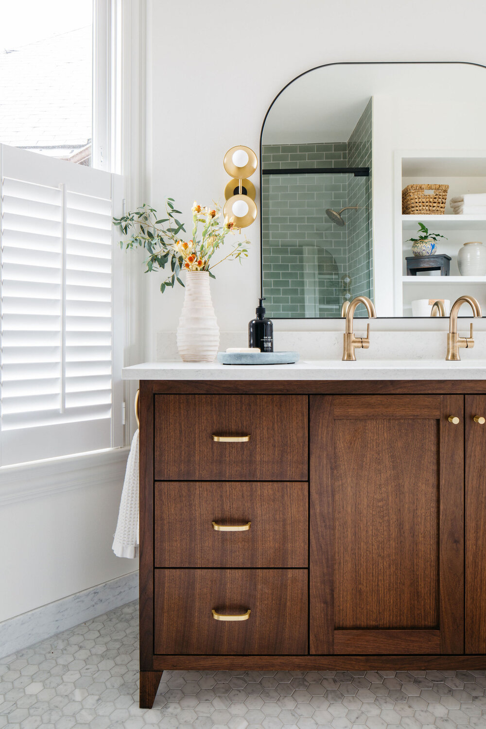 Modern Black and White Bathroom Reveal — Sarah Montgomery Interiors