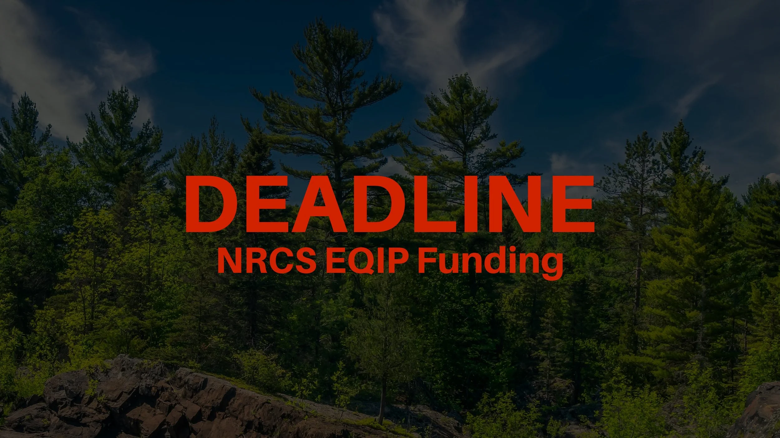NRCS EQIP Funding Deadline
