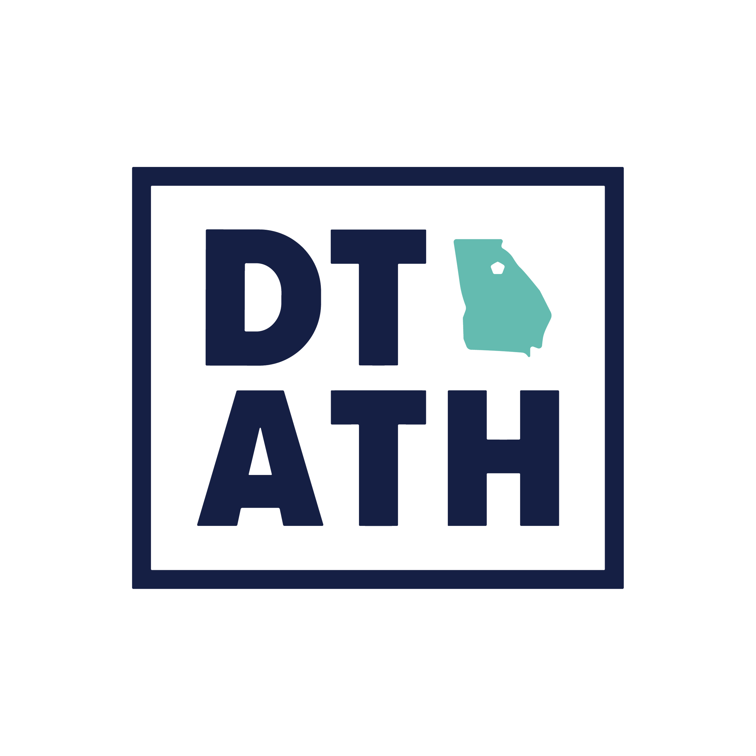 Logo for Georgia Department of Transportation with the text 'DTA' and an outline of the state of Georgia.