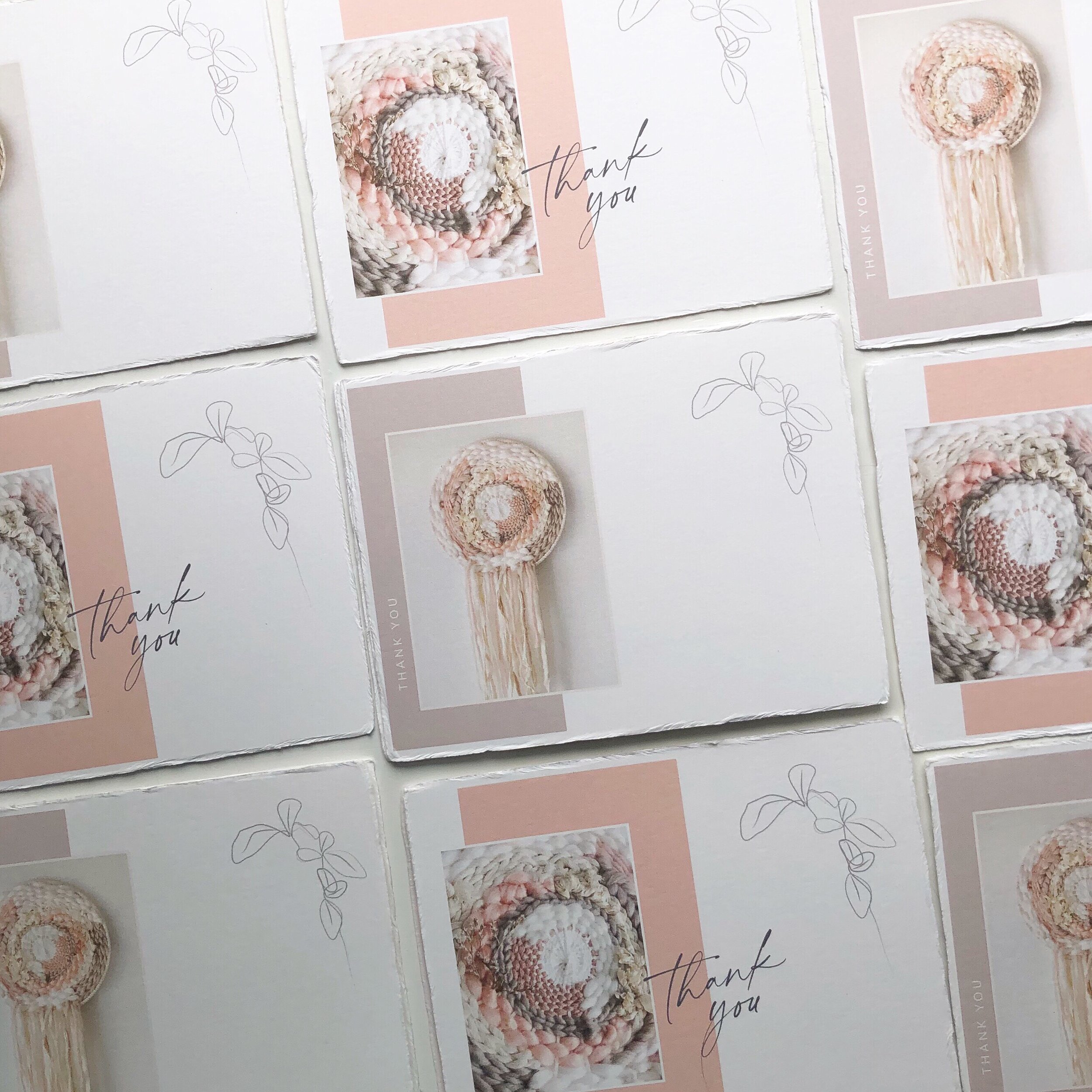 Modern Boho Thank you cards