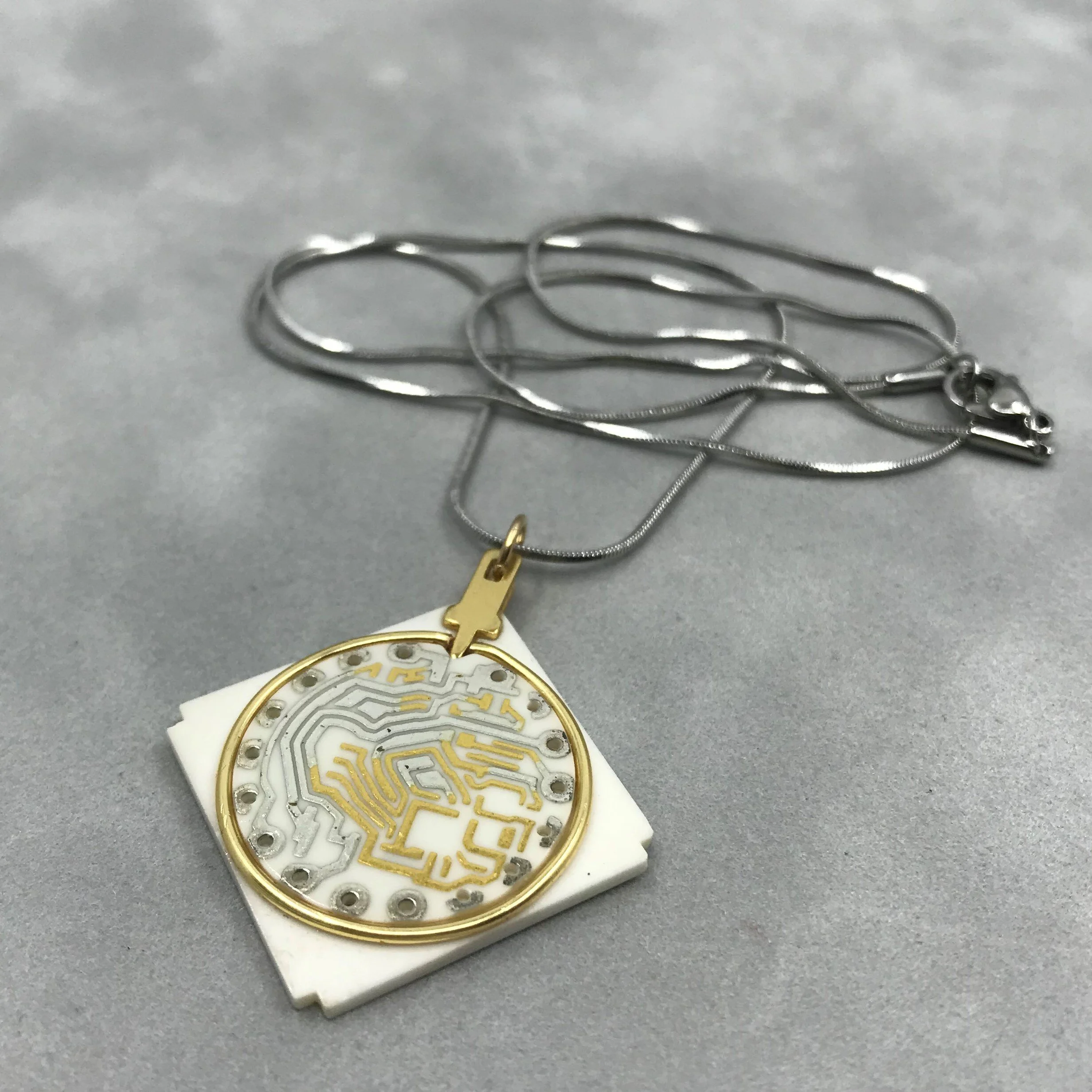 Ceramic circuit board necklace