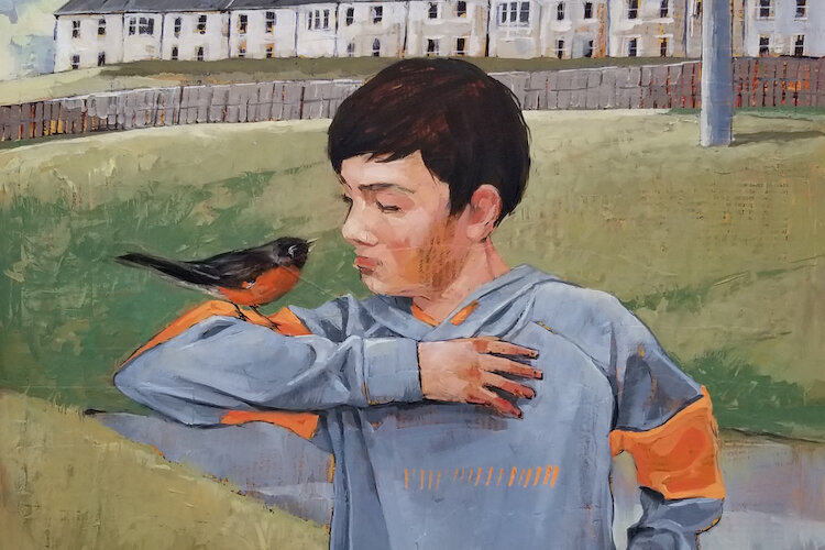 Benjie and a Robin