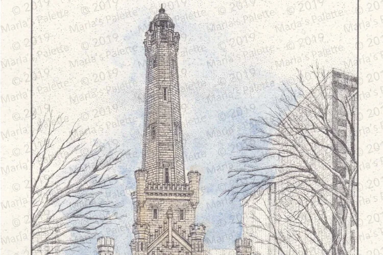 Old Water Tower at The Holidays