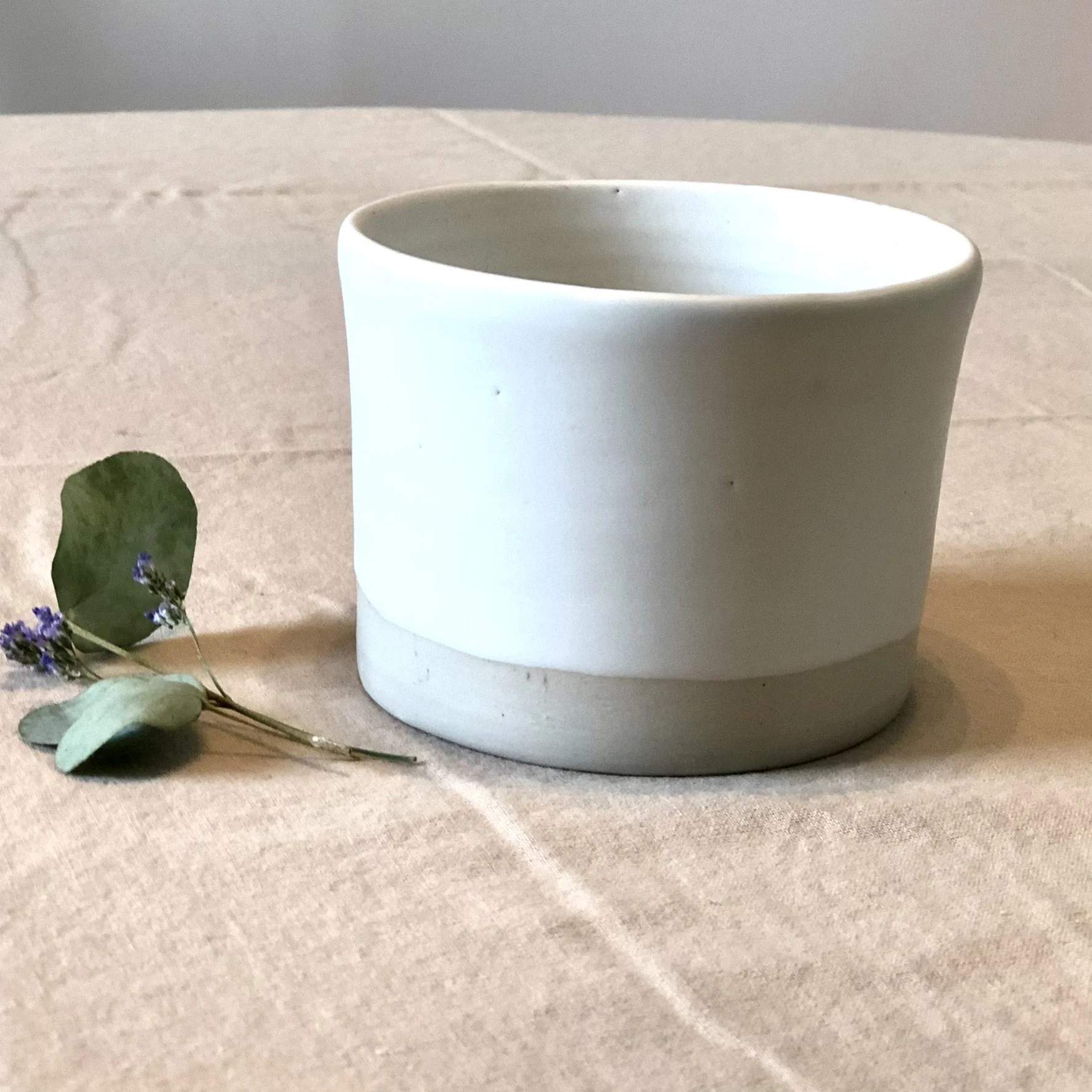 céramique petit pot blanc mat artisanat katbey ltd.jpg