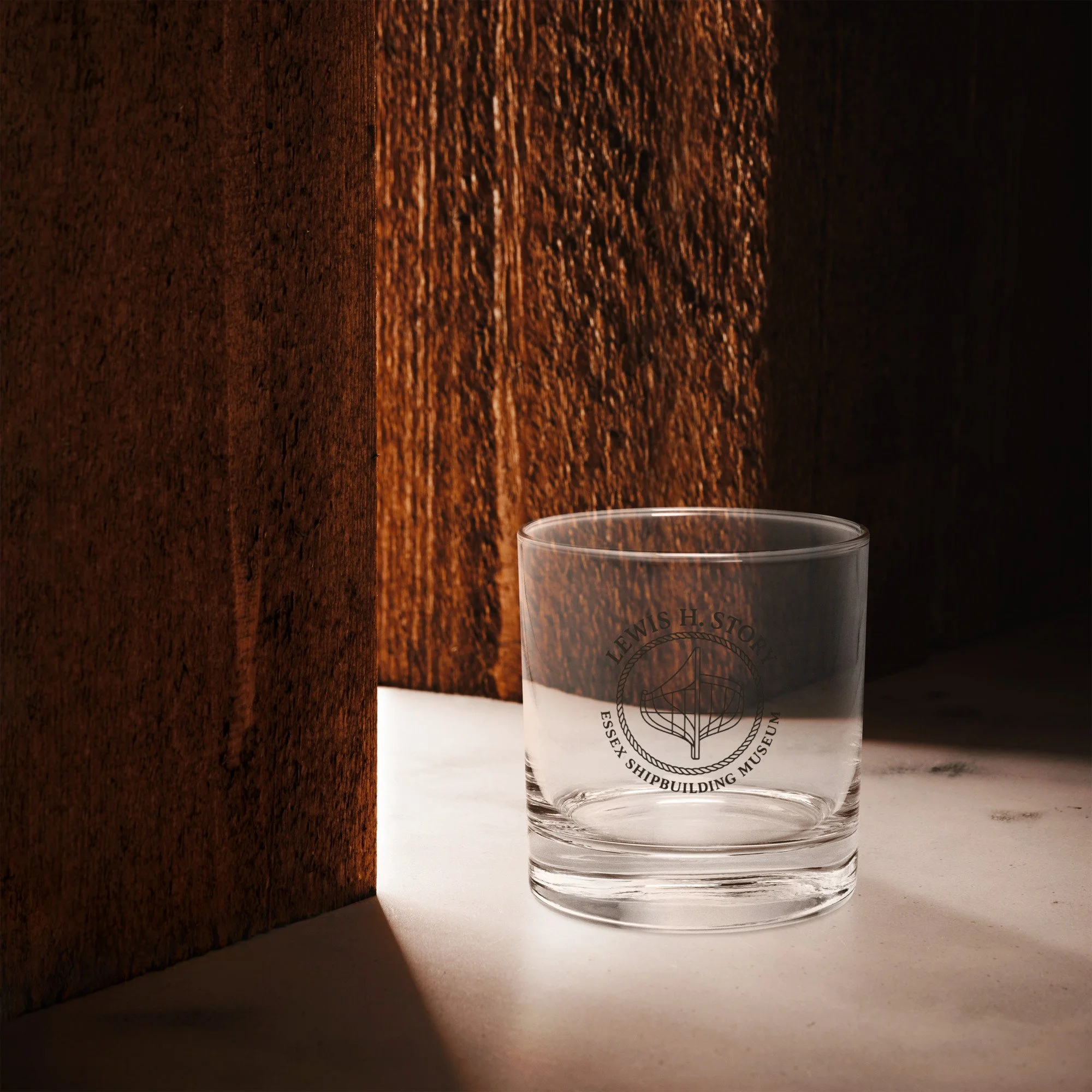 LEWIS H STORY Rocks glass