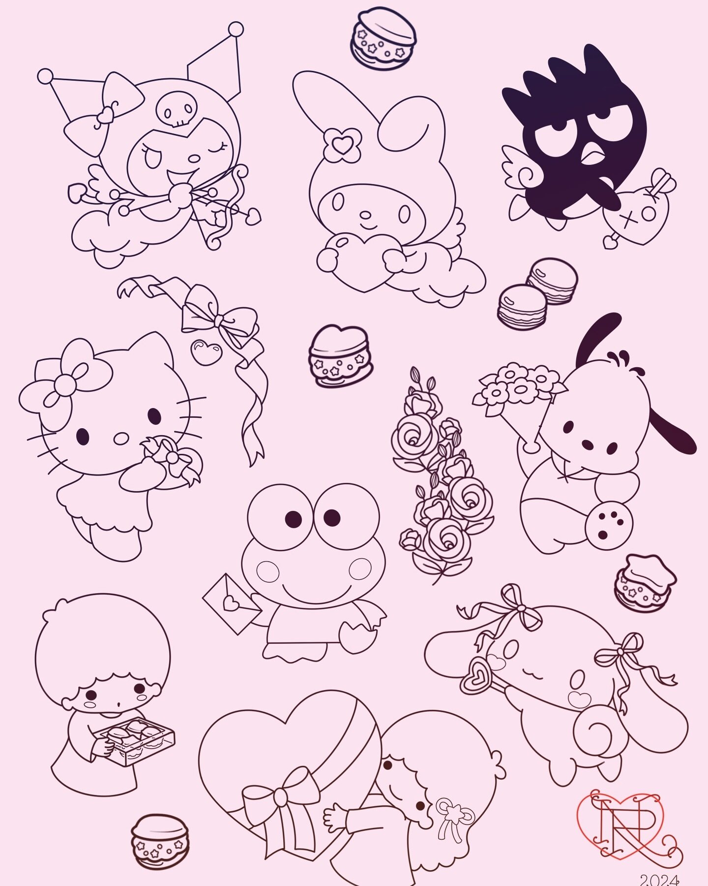 I&rsquo;ve been in love with Sanrio since I was 6 and will be even when I&rsquo;m old.

If you&rsquo;re like me and want a love that will quite literally last a lifetime then come to @robotpiercingtattoo on Valentines and get a sweet deal on these li