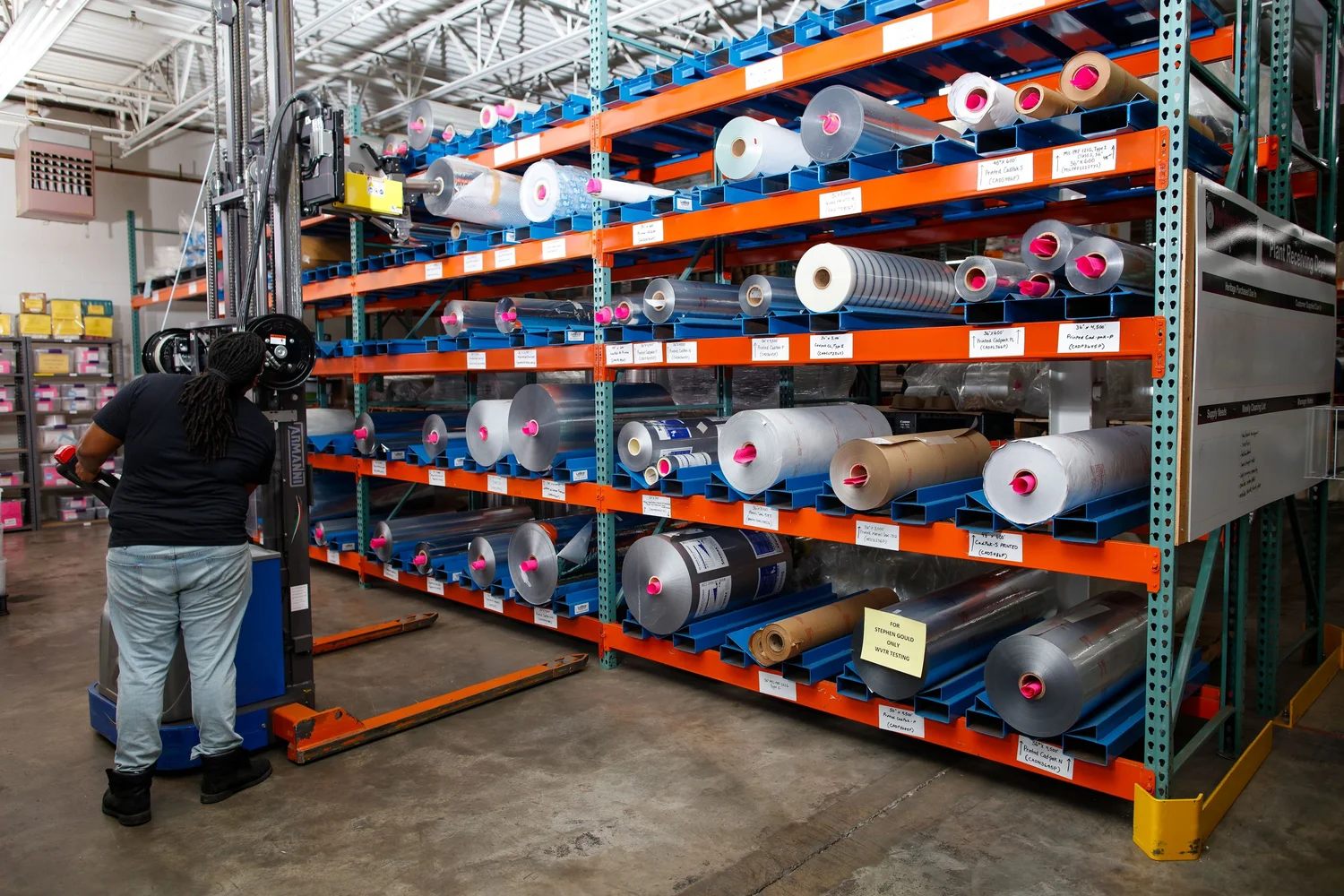 Roll Stock Rack Processing Heritage Packaging