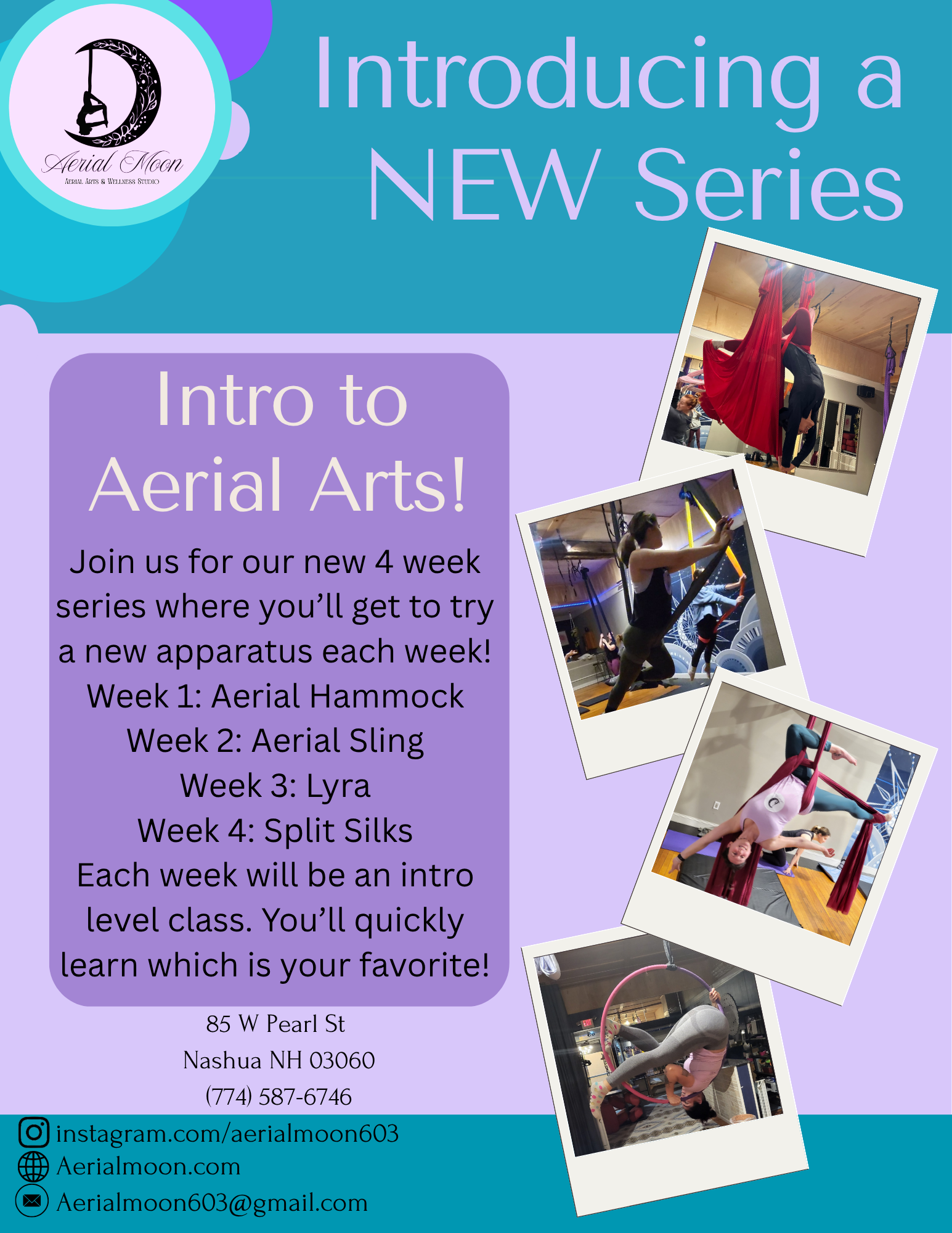 Intro to Aerial Arts 4 Week Series