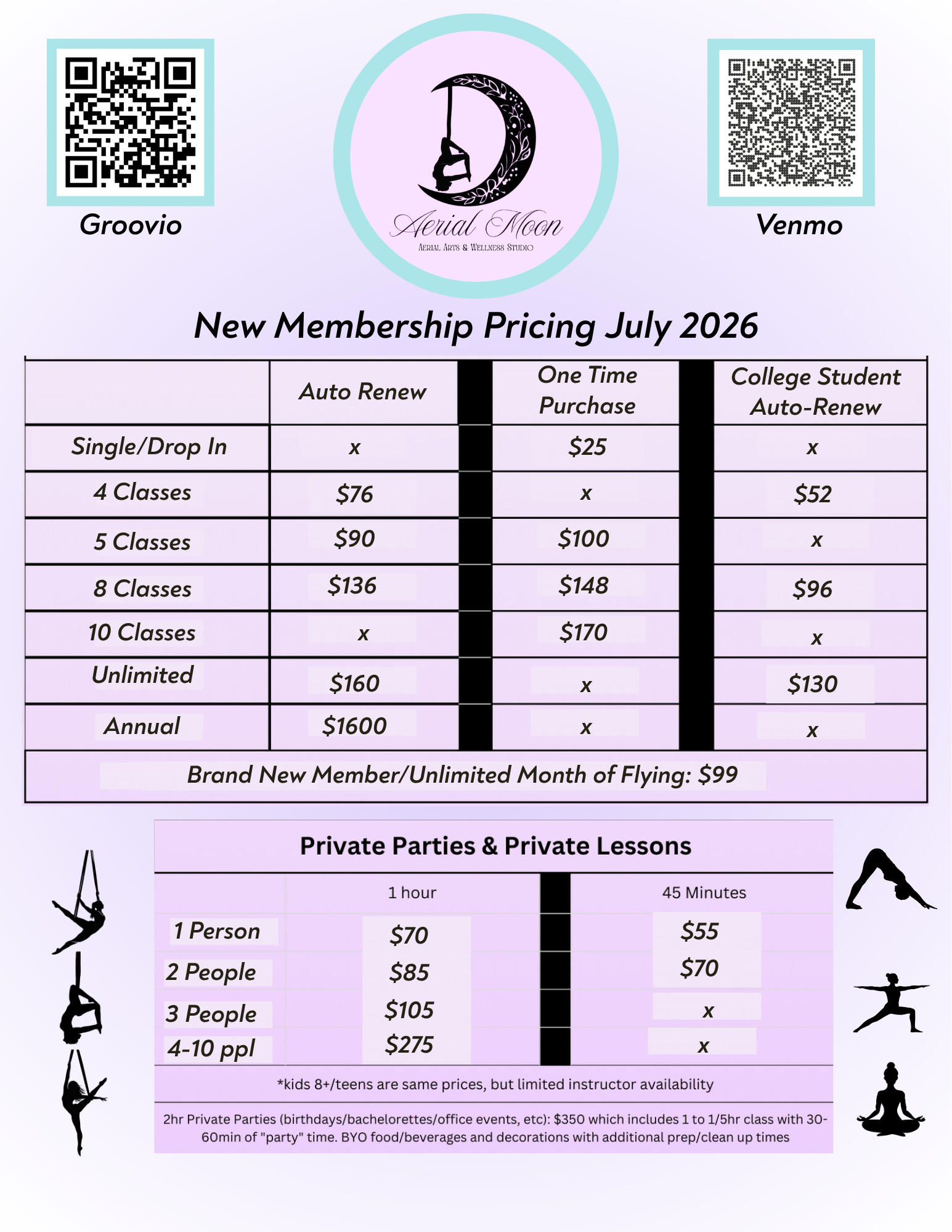 Studio Membership Pricing