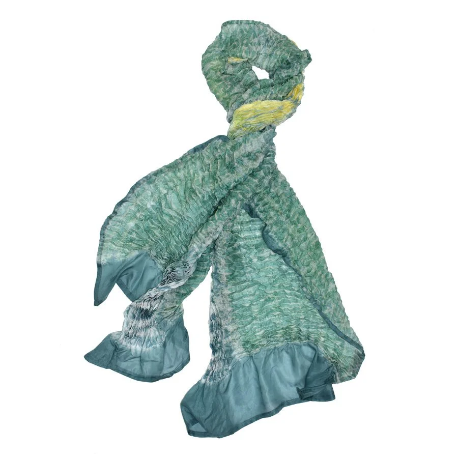 Sivek Shibori Silk Scarf