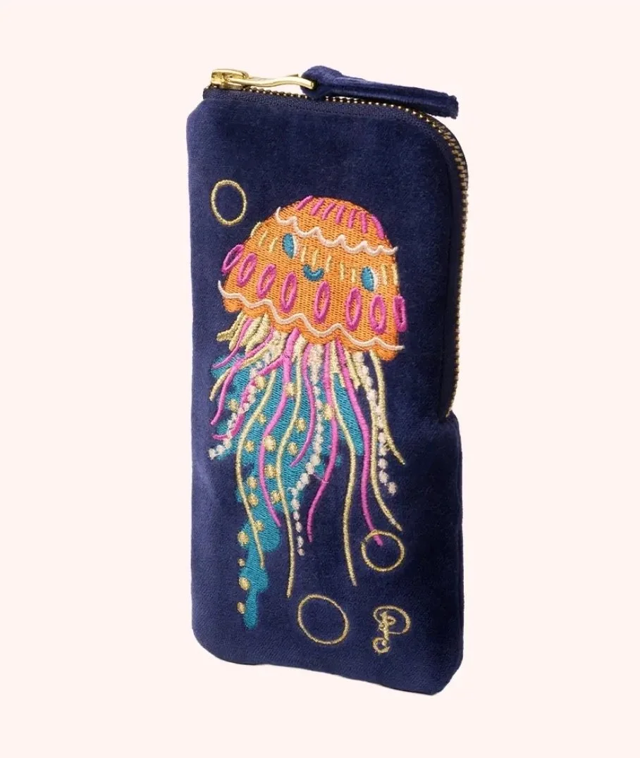 Velvet Readers/ Sunglasses Pouch - Jolly Jelly Navy