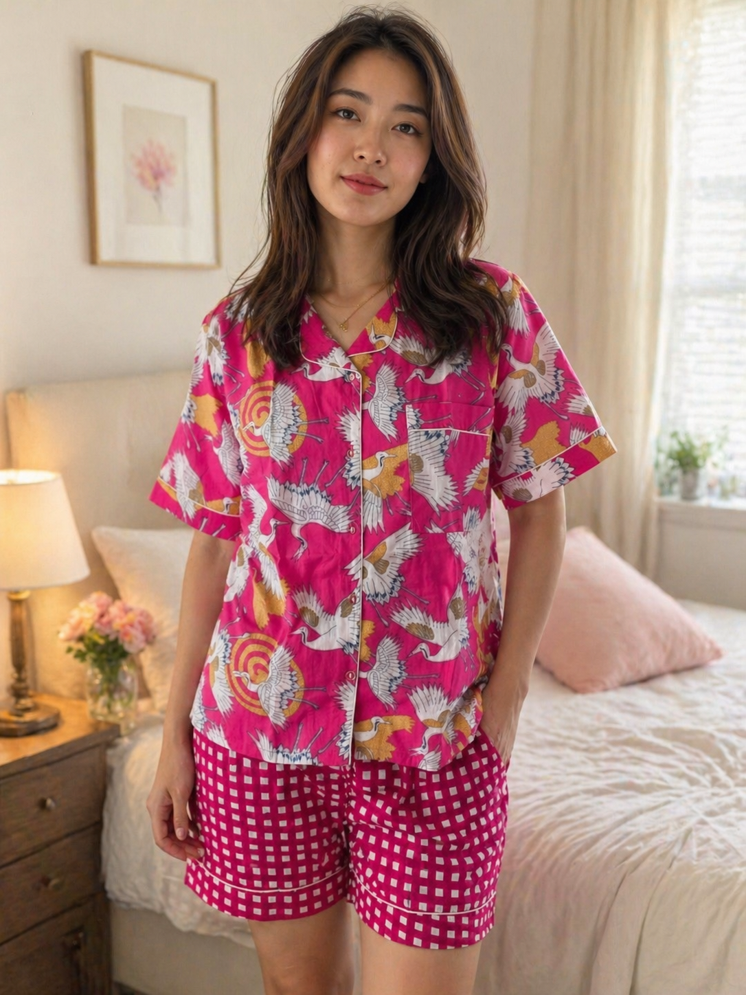 Pink Cranes Short 4.png