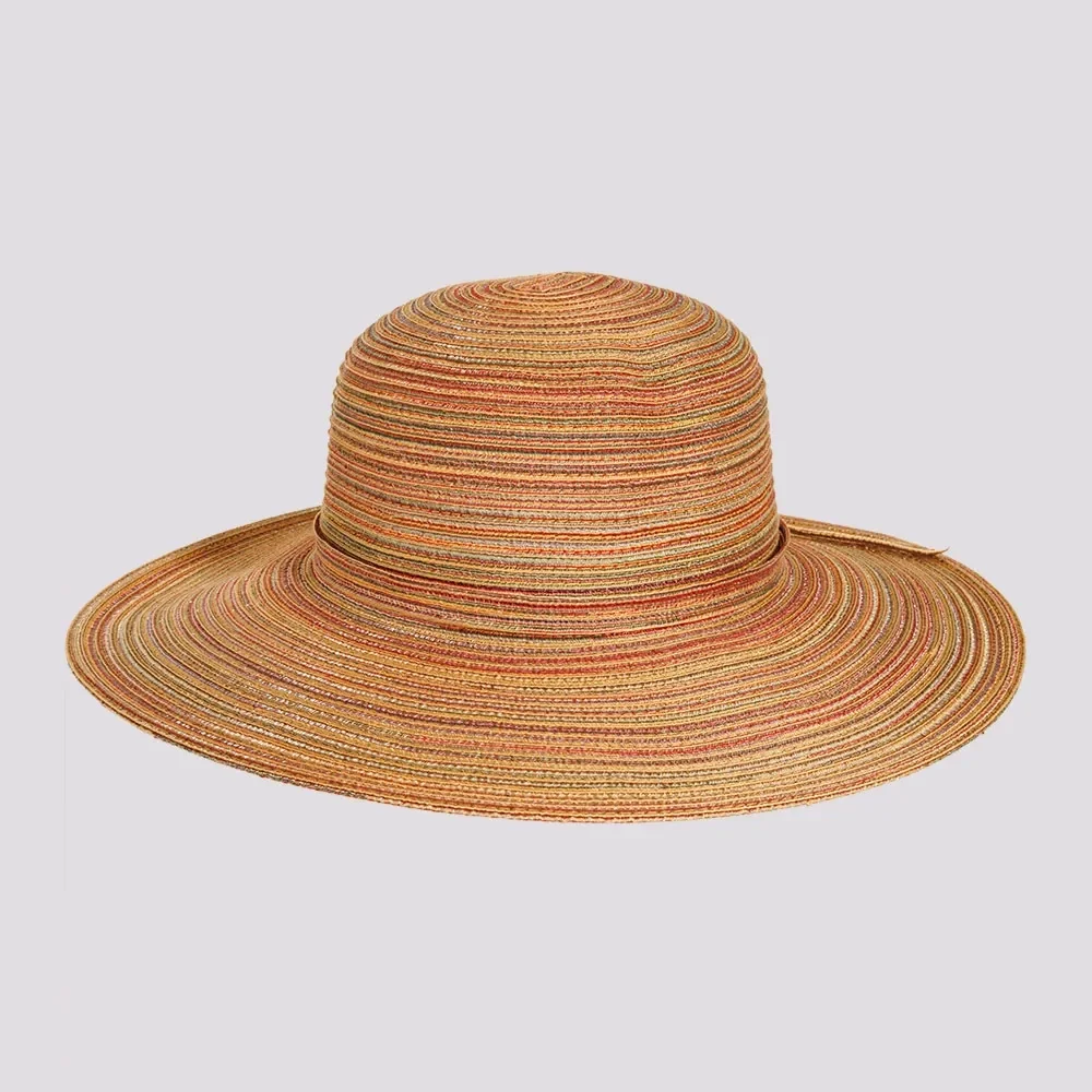 Wide Brim Straw Sun Hat - Spice