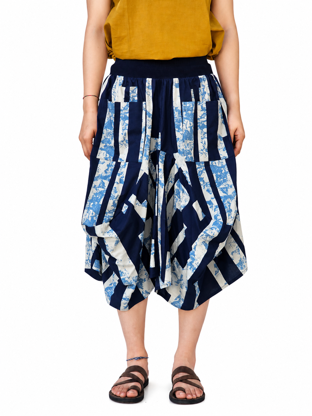 AR26-13 Dakini Skirt - Blue Abstract
