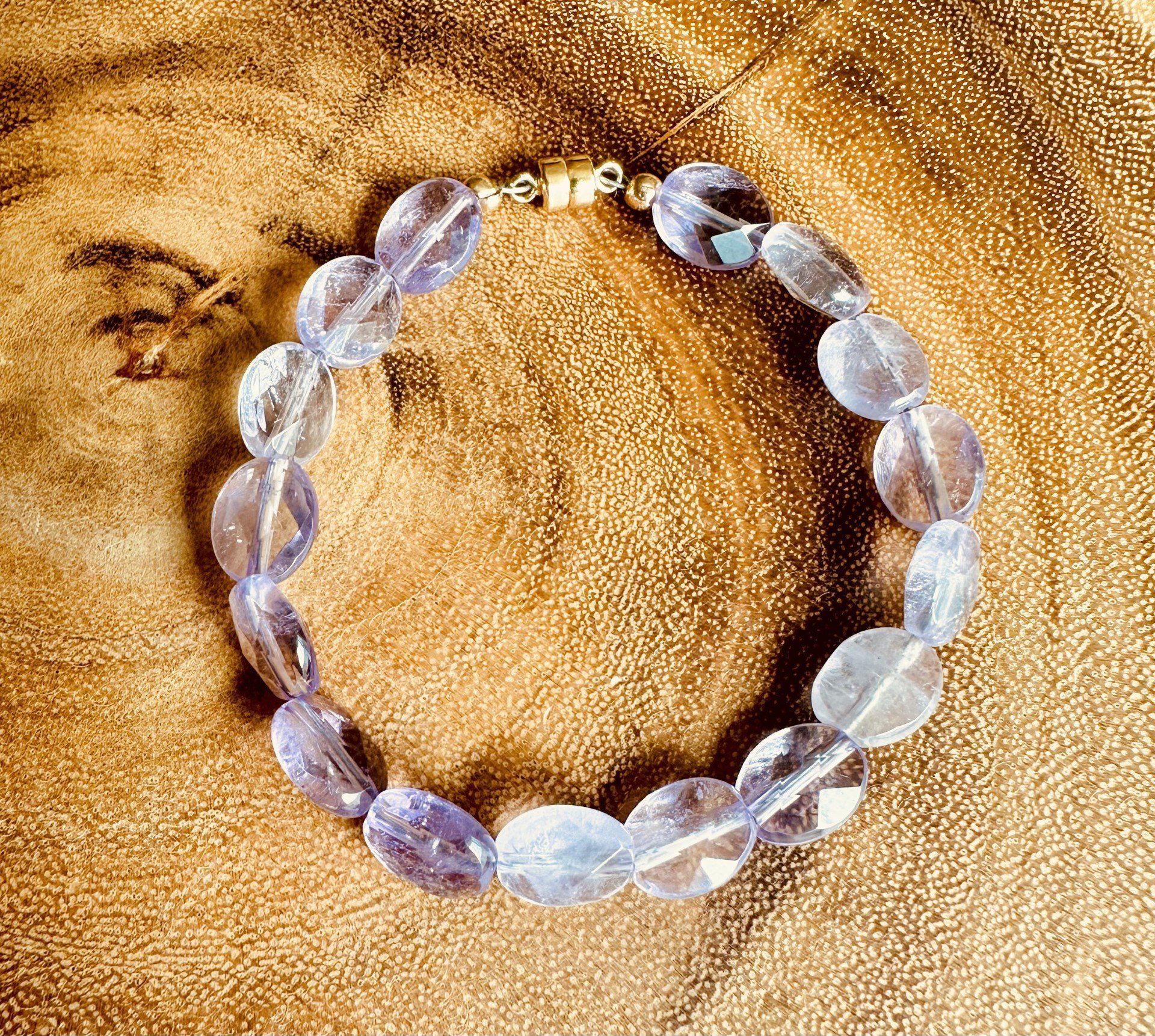 Chunky amethyst bracelet
