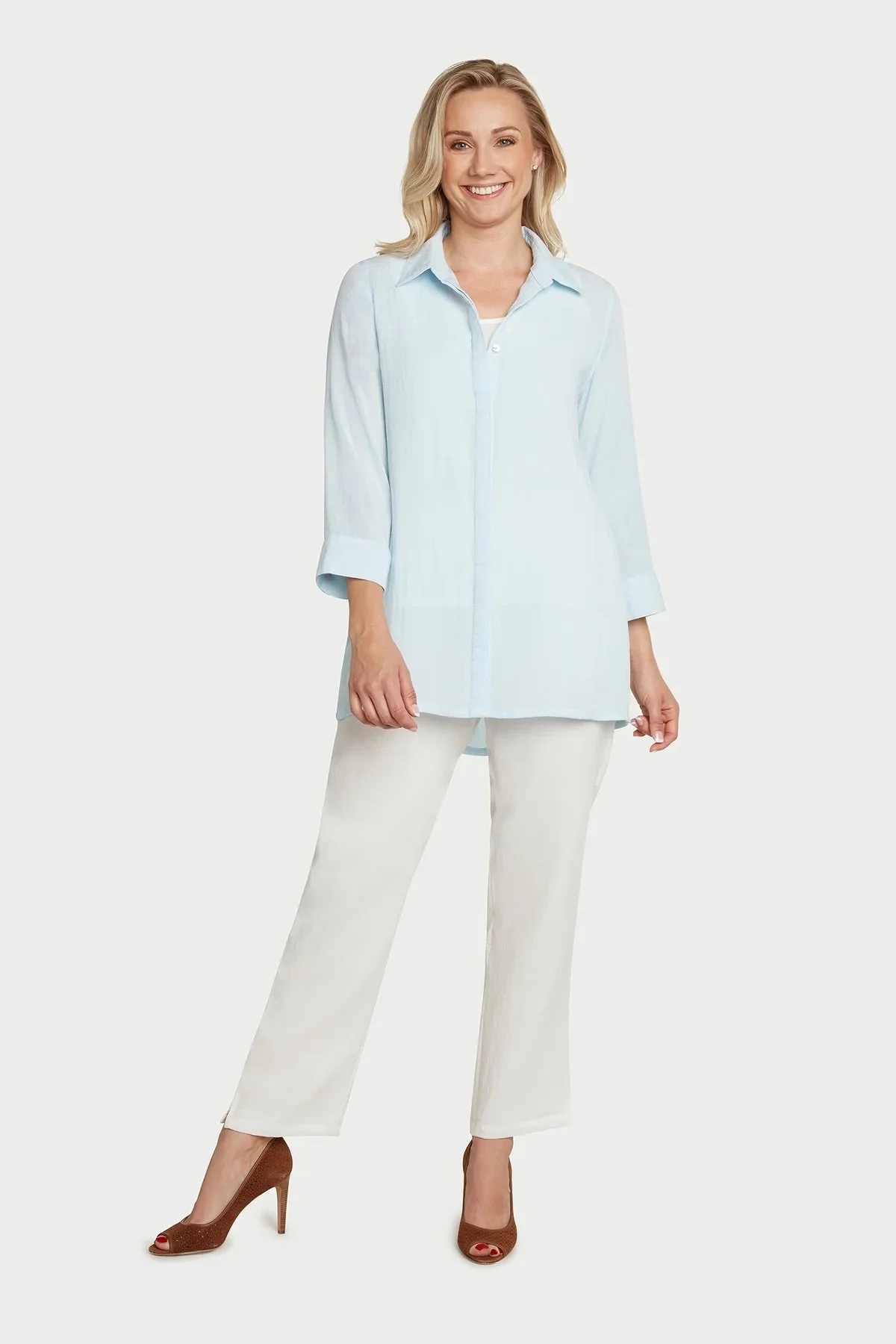 Anna Marie Blouse - Seaglass