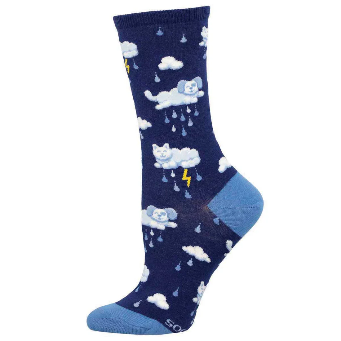 Bamboo Crew Socks  - Raining Cats And Dogs