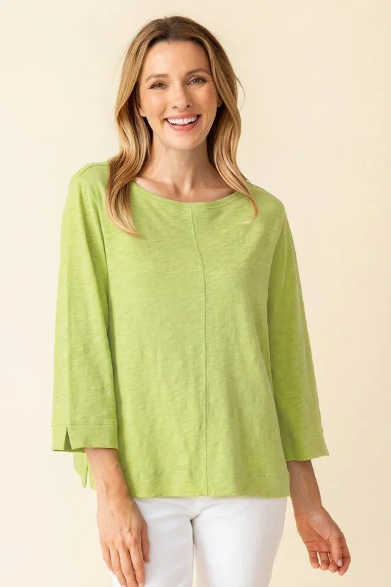 Peruvian Cotton Summer Boatneck - Leaf