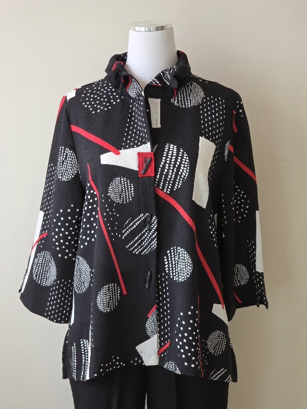 Moonlight Ruche Collar Jacket - Multi