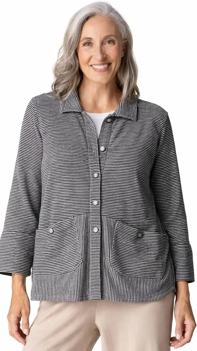 Pasadena Stripe Button Front Shirt
