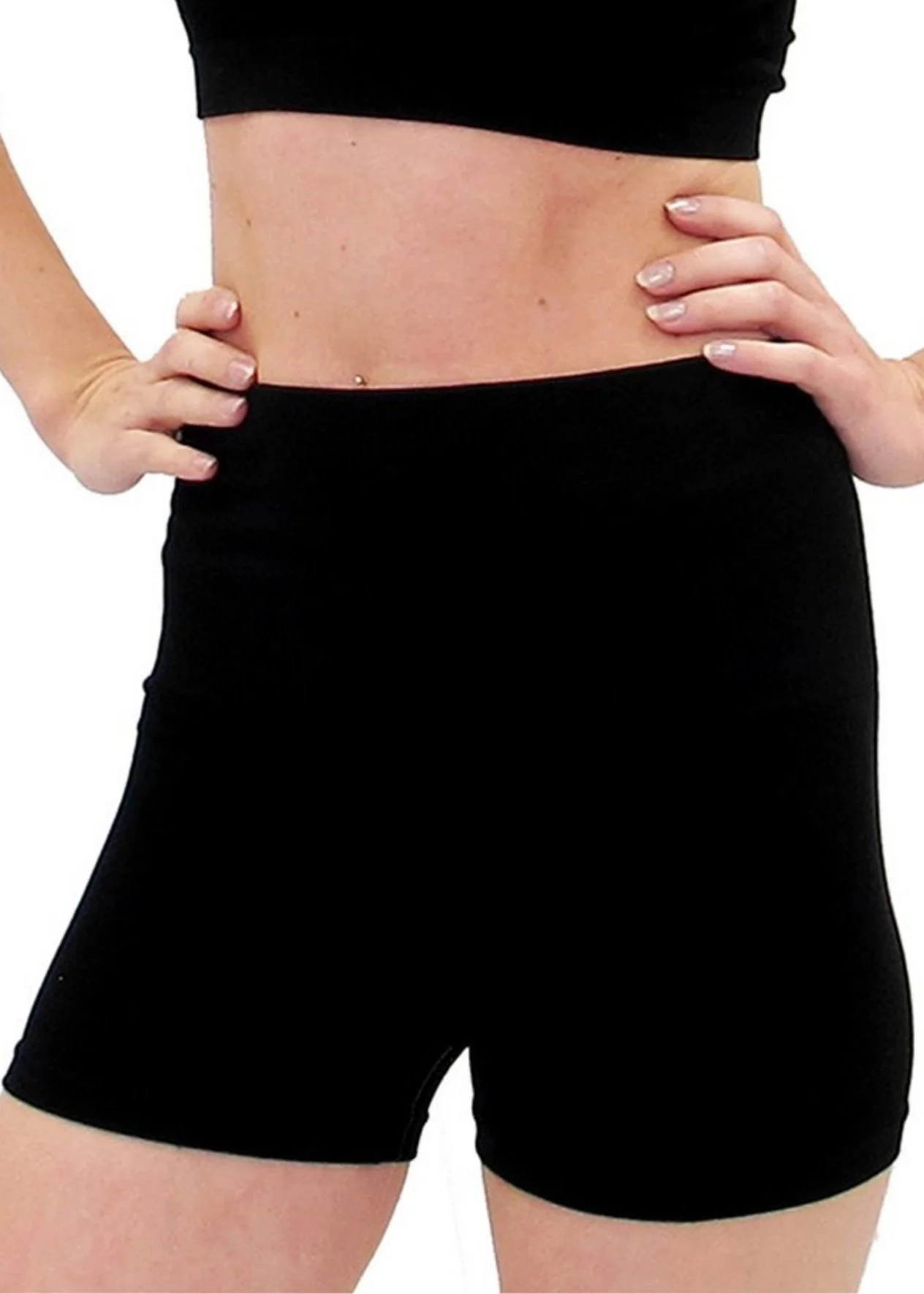 High Waist Boyshorts - Black