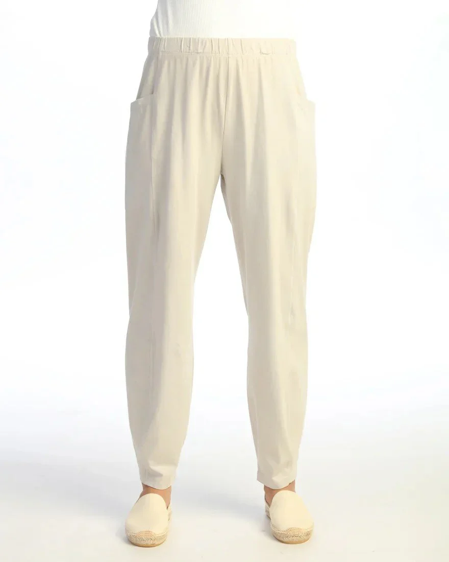 Birch - Mineral Washed Cotton Spandex Lantern pants