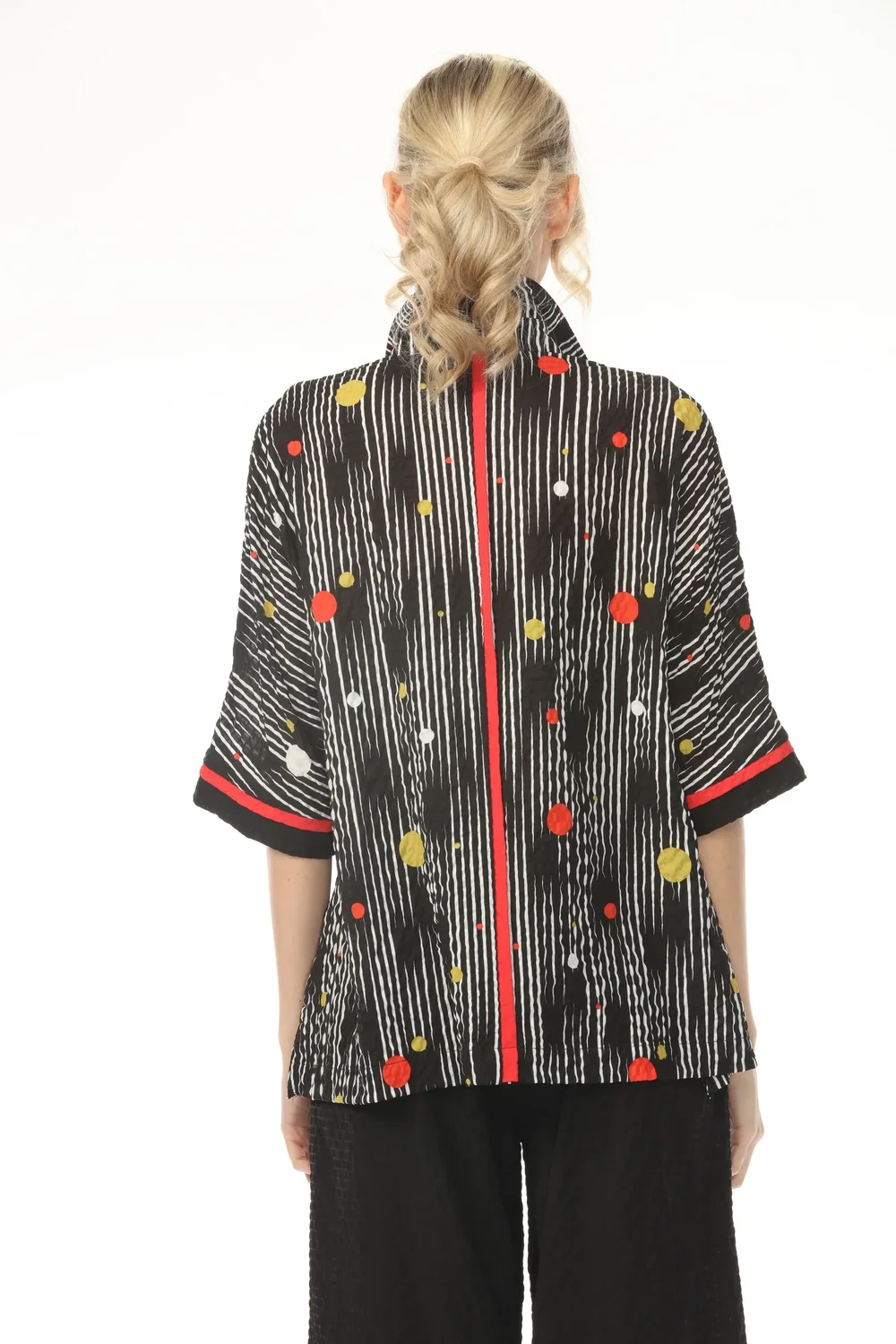 Moonlight Jacket Black N Dots — Yaza