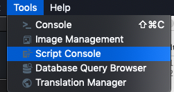 Ignition Script Console | Corso Systems